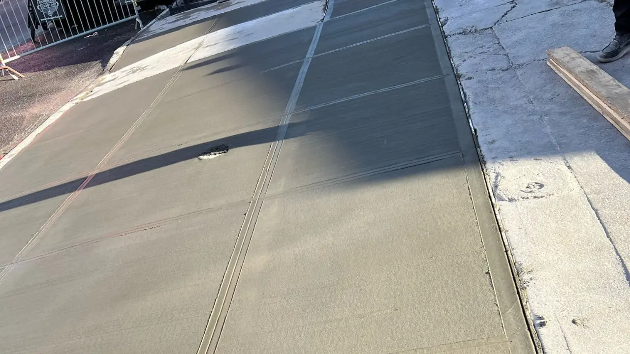 New Concrete Sidewalk