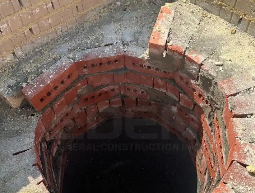 Chimney fireplace mesonry