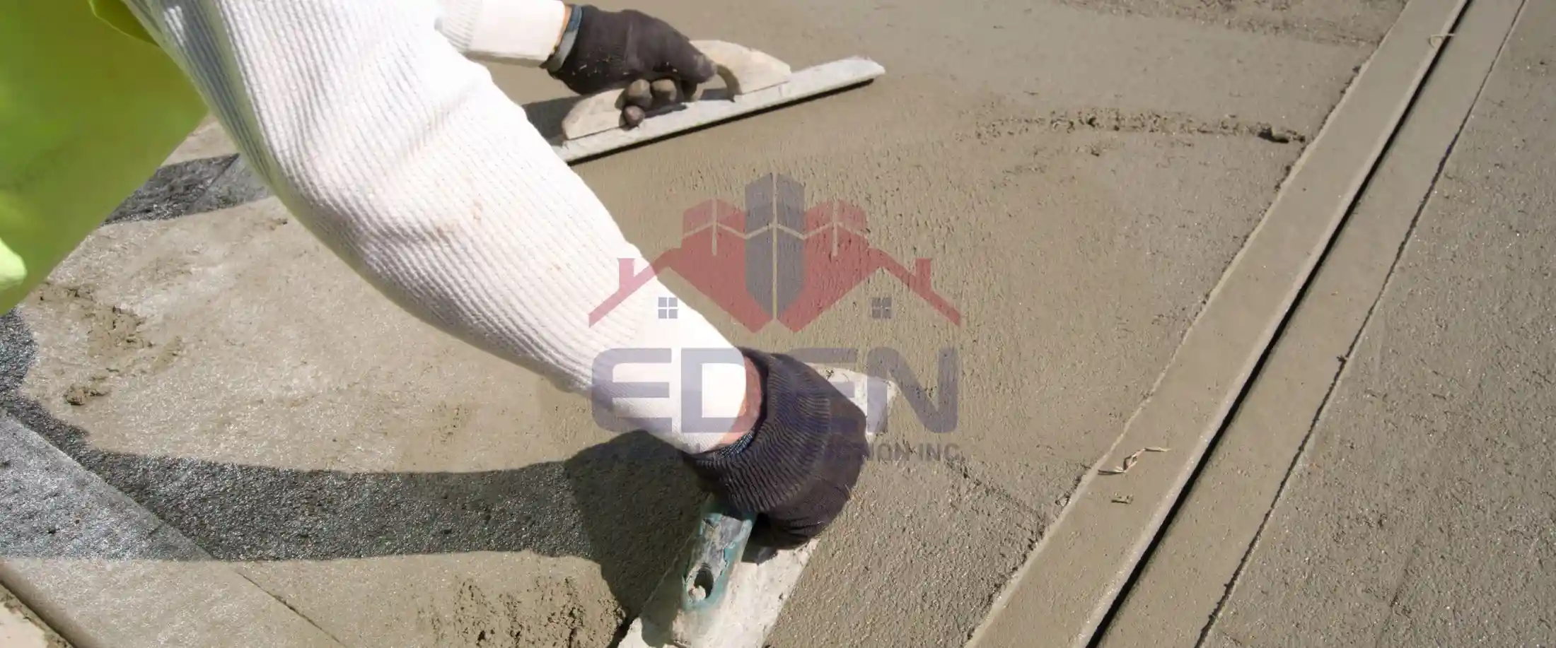 Simple process for sidewalks work