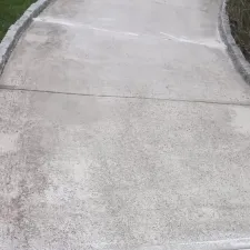 Concrete sidewalk
