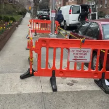Cracked sidewalk repair
