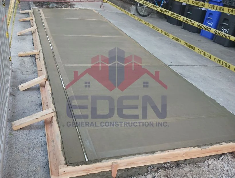 Brick and stone sidewalks construction project completed by local NYC sidewalks contractors