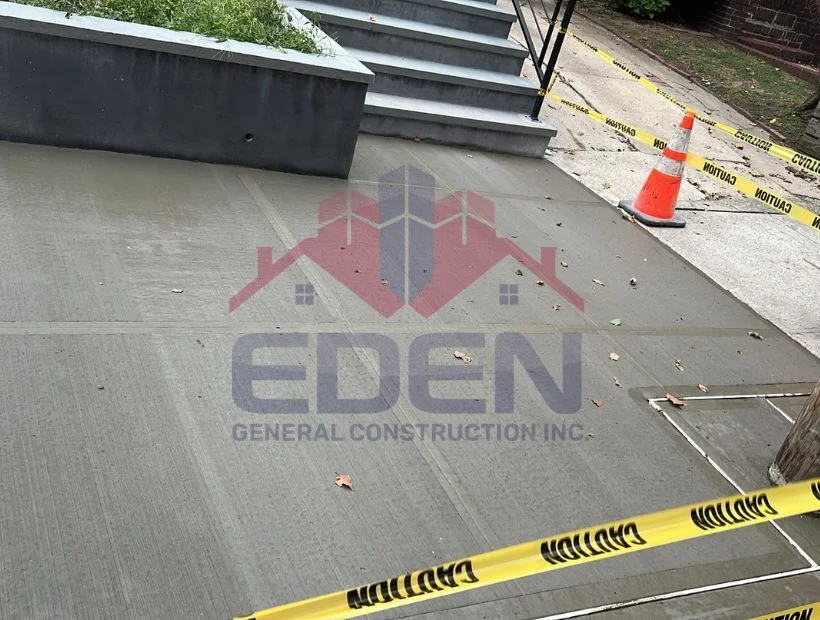 Brick chimney repair project in NYC with rebuilt brickwork and proper mortar joints